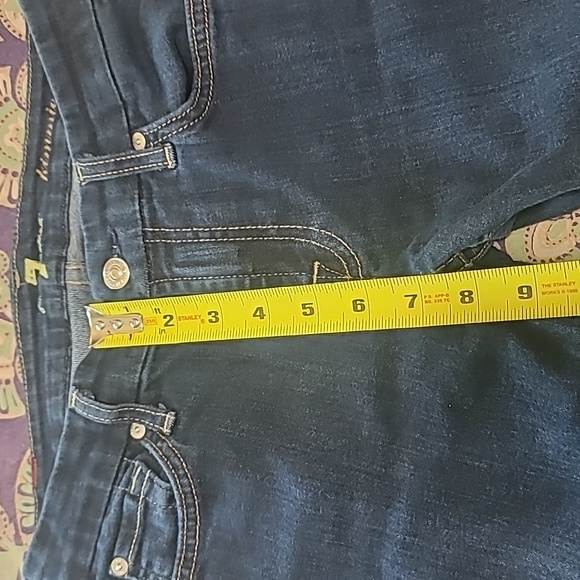 7FAM Kimmie Crop Jeans Stretch Denim - Picture 8 of 9